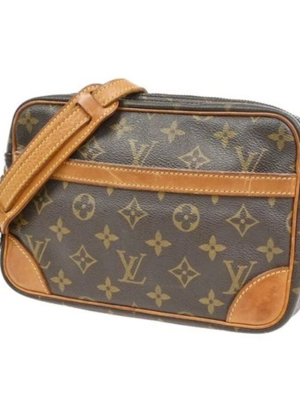 LOUIS VUITTON Trocadero 24 Shoulder Bag Monogram Leather Brown M51276 35PA289